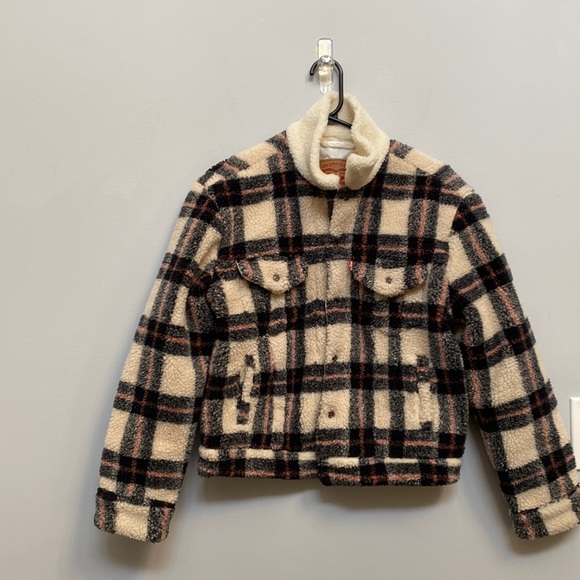 Levi’s Sherpa Ex Boyfriend Trucker Jacket Size XS - Picture 3 of 14